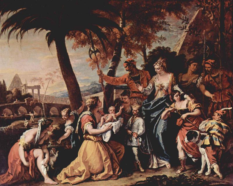 Sebastiano Ricci Die Rettung des Mosesknaben Norge oil painting art